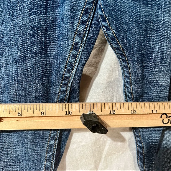 Levi's 505 Blue Denim Straight Leg Regular Fit Jeans Men's Size 36 x 32 - Picture 11 of 12